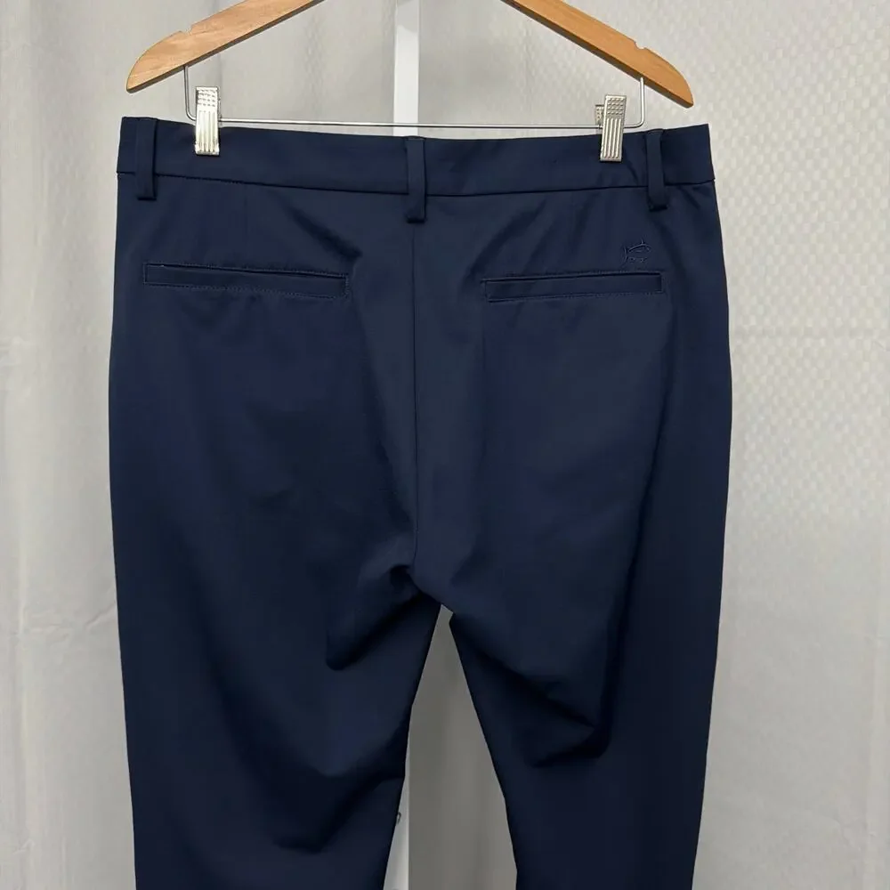 Southern Tide Pants Mens 35 x 32 Navy Jack Performance Golf Stretch Quick Dry UV